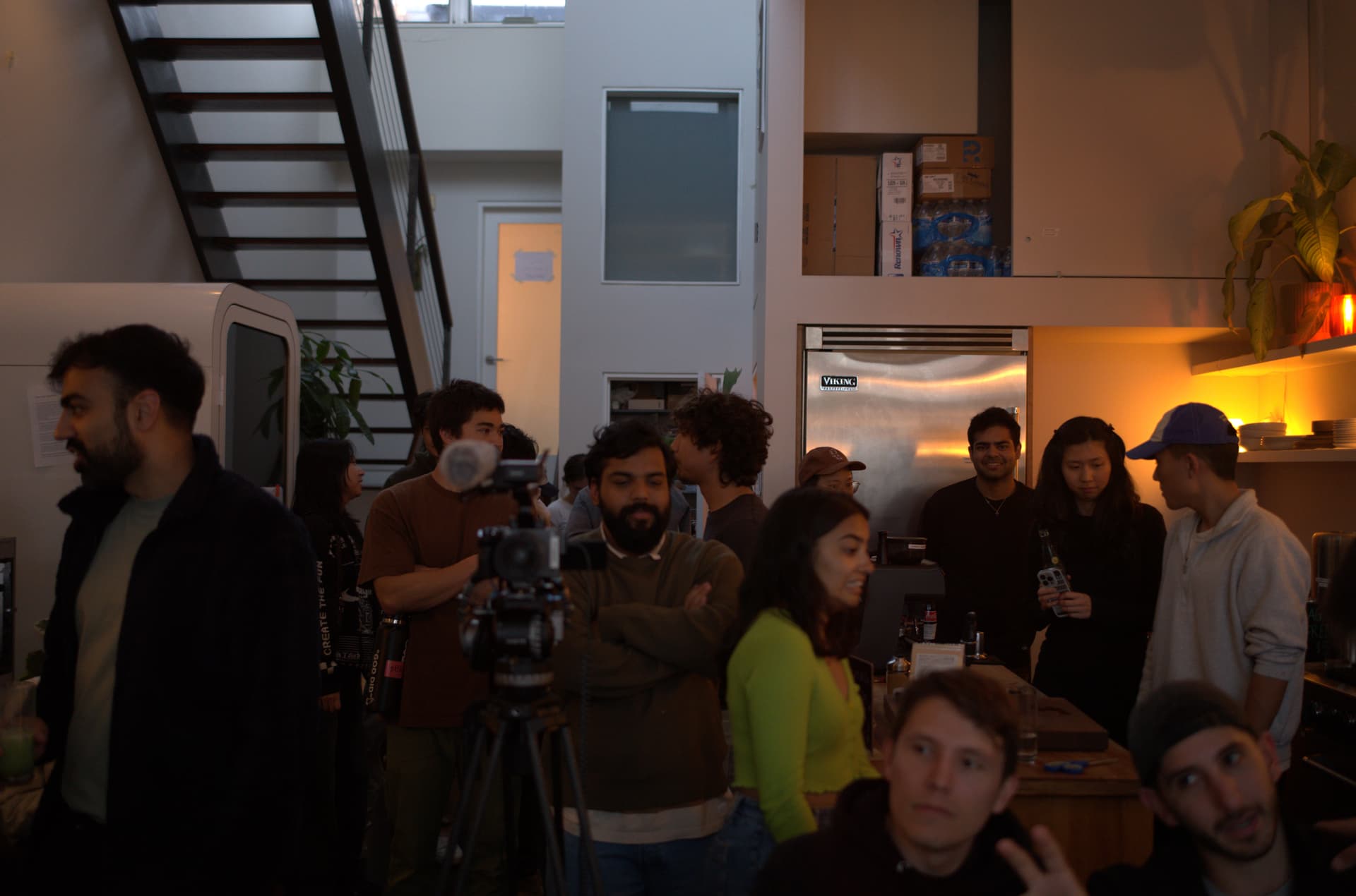 Comedy show crowd at SLAM